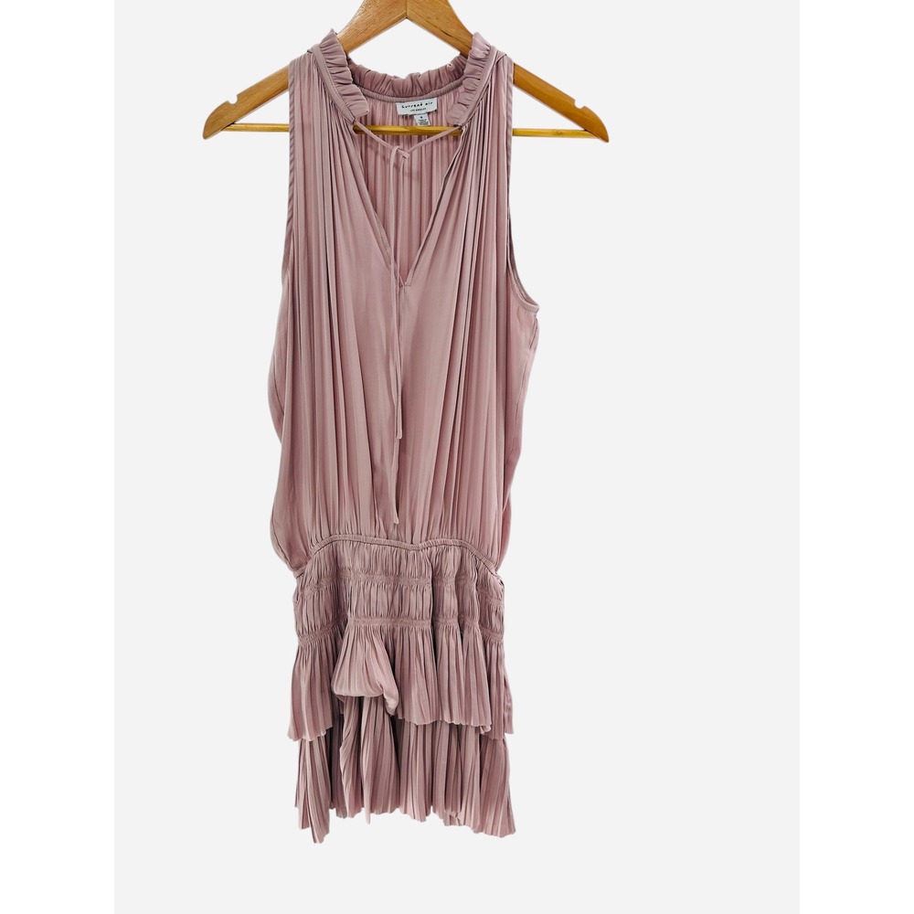 Current Air Los Angeles Dress, Pleated Smocked Ruffle Detail, Sleeveless Small‎